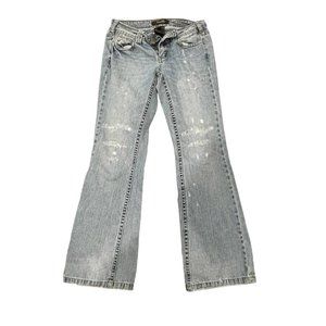 touch by alyssa milano true y2k sparkle butt jeans, size 25